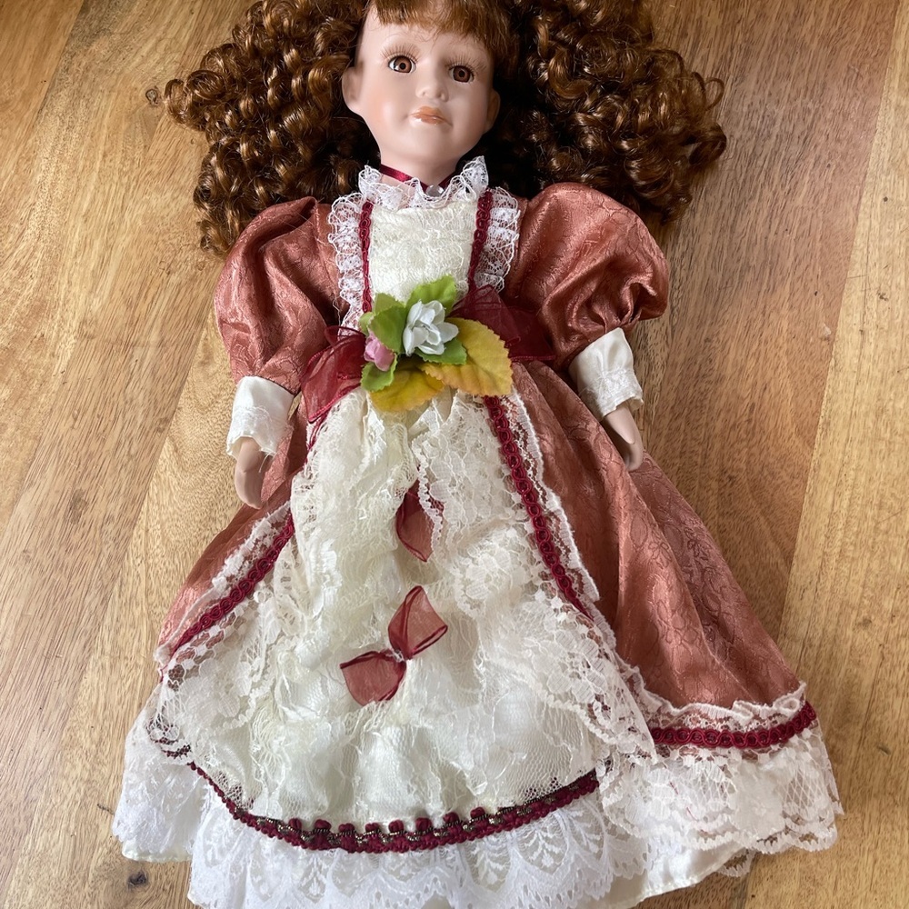 Porcelain doll, 15”
